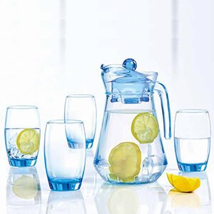 Bộ Bình Ly Thuỷ Tinh Luminarc Arc Blue 5 món