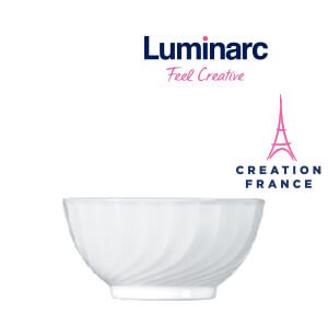 Bộ 6 Chén Thuỷ Tinh Luminarc Trianon Trắng 12cm