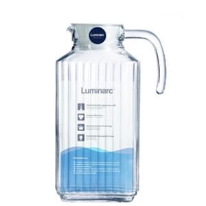 Bình nước thủy tinh Luminarc Quadro 1.7L chính hãng, chất liệu thủy tinh cao cấp, an toàn cho sức khỏe, thiết kế sang trọng, phù hợp gia đình và văn phòng.