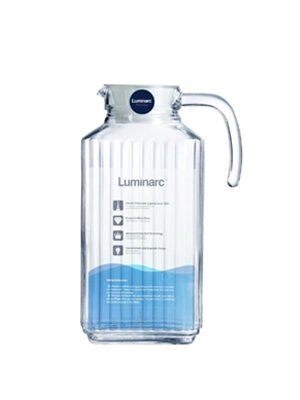 Bình nước thủy tinh Luminarc Quadro 1.7L chính hãng, chất liệu thủy tinh cao cấp, an toàn cho sức khỏe, thiết kế sang trọng, phù hợp gia đình và văn phòng.