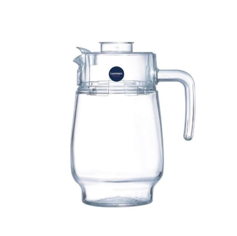 Bình nước thủy tinh Luminarc Tivoli 1.6L chính hãng, chất liệu thủy tinh cao cấp, an toàn cho sức khỏe, thiết kế sang trọng, phù hợp gia đình và văn phòng, nhà hàng, khách sạn, quà tặng doanh nghiệp