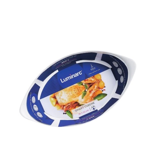 Khay Nướng Thuỷ Tinh Luminarc Smart Cuisine Trianon Oval 38*23cm chính hãng, chất liệu thủy tinh cao cấp, an toàn cho sức khỏe, thiết kế sang trọng, phù hợp gia đình và văn phòng, nhà hàng, khách sạn, quà tặng doanh nghiệp