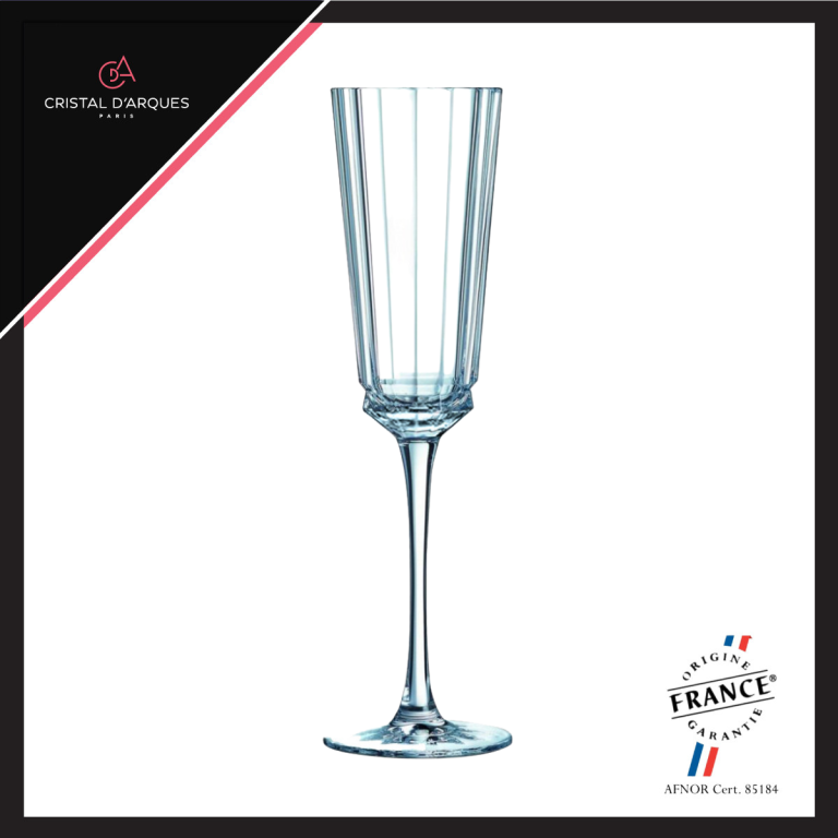 Ly Champagne Pha Lê Cristal D’Arques Macassar 170ml, chất liệu thủy tinh cao cấp, an toàn cho sức khỏe, thiết kế sang trọng, phù hợp gia đình và văn phòng, nhà hàng, khách sạn, quà tặng doanh nghiệp