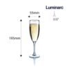 Ly Champagne Thuỷ Tinh Luminarc Elegance 170ml, chất liệu thủy tinh cao cấp, an toàn cho sức khỏe, thiết kế sang trọng, phù hợp gia đình và văn phòng, nhà hàng, khách sạn, quà tặng doanh nghiệp