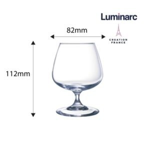 Ly Rượu Thuỷ Tinh Luminarc Cognac 250ml, chất liệu thủy tinh cao cấp, an toàn cho sức khỏe, thiết kế sang trọng, phù hợp gia đình và văn phòng, nhà hàng, khách sạn, quà tặng doanh nghiệp