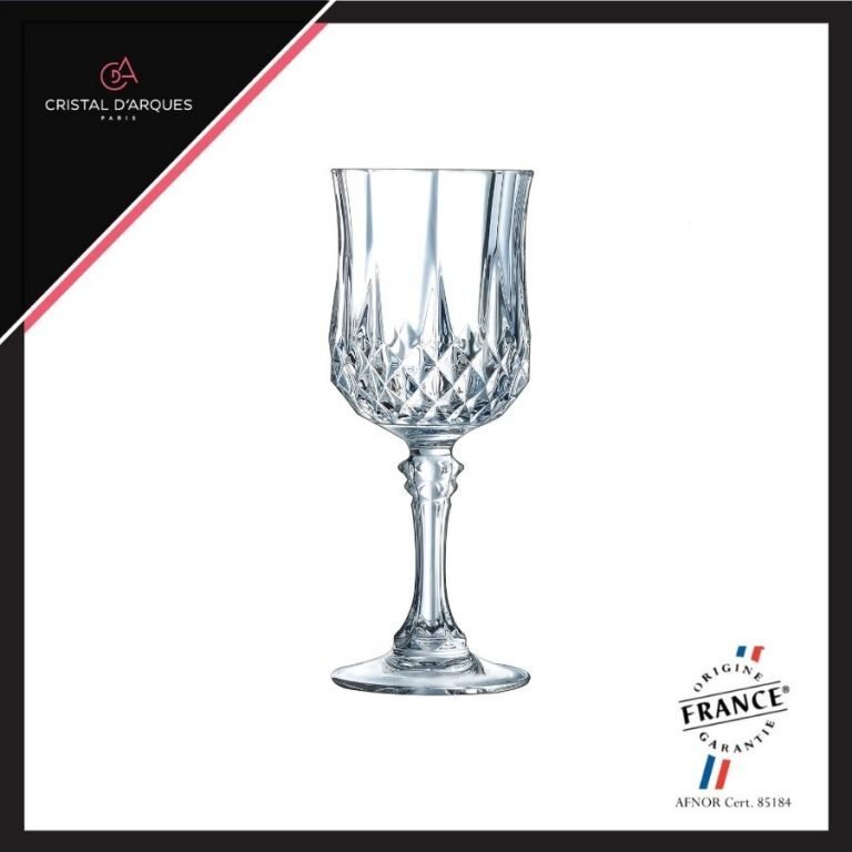 Ly Rượu Vang Pha Lê Cristal D’Arques Longchamp 170ml, chất liệu thủy tinh cao cấp, an toàn cho sức khỏe, thiết kế sang trọng, phù hợp gia đình và văn phòng, nhà hàng, khách sạn, quà tặng doanh nghiệp