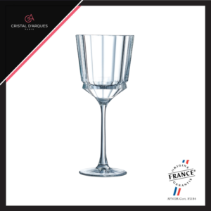 Ly Rượu Vang Pha Lê Cristal D’Arques Macassar 350ml, chất liệu thủy tinh cao cấp, an toàn cho sức khỏe, thiết kế sang trọng, phù hợp gia đình và văn phòng, nhà hàng, khách sạn, quà tặng doanh nghiệp