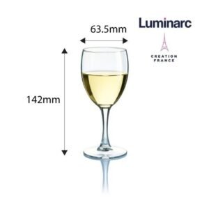 Ly Rượu Vang Thuỷ Tinh Luminarc Elegance 140ml, chất liệu thủy tinh cao cấp, an toàn cho sức khỏe, thiết kế sang trọng, phù hợp gia đình và văn phòng, nhà hàng, khách sạn, quà tặng doanh nghiệp