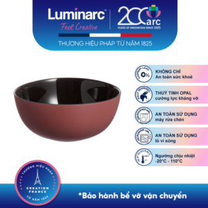 Chén Thuỷ Tinh Luminarc Vicky Đỏ 12cm chính hãng, chất liệu thủy tinh cao cấp, an toàn cho sức khỏe, thiết kế sang trọng, phù hợp gia đình và văn phòng, nhà hàng, khách sạn, quà tặng doanh nghiệp