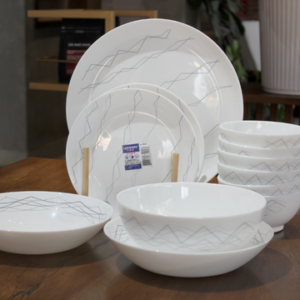 Bộ Bàn Ăn Tô Chén Đĩa Thuỷ Tinh Cường Lực Luminarc Diwali Marble 12 món chính hãng, chất liệu thủy tinh cao cấp, an toàn cho sức khỏe, thiết kế sang trọng, phù hợp gia đình và văn phòng, nhà hàng, khách sạn, quà tặng doanh nghiệp