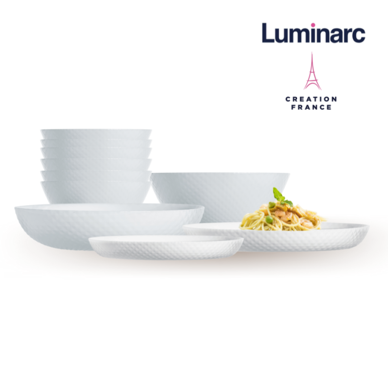 Bộ Bàn Ăn Tô Chén Đĩa Thuỷ Tinh Cường Lực Luminarc Diwali Precious 12 Món chính hãng, chất liệu thủy tinh cao cấp, an toàn cho sức khỏe, thiết kế sang trọng, phù hợp gia đình và văn phòng, nhà hàng, khách sạn, quà tặng doanh nghiệp