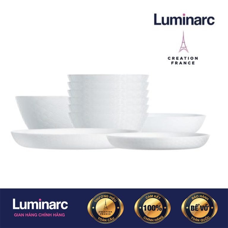 Bộ Bàn Ăn Tô Chén Đĩa Thuỷ Tinh Cường Lực Luminarc Diwali Shells chính hãng, chất liệu thủy tinh cao cấp, an toàn cho sức khỏe, thiết kế sang trọng, phù hợp gia đình và văn phòng, nhà hàng, khách sạn, quà tặng doanh nghiệp